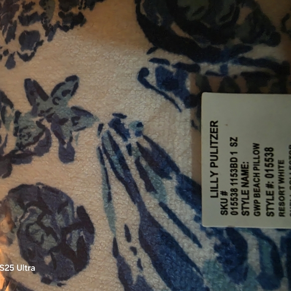 Two! Lilly Pulitzer Beach / Bolster Pillow - Picture 3 of 5